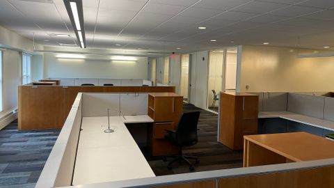 Open office cubicles